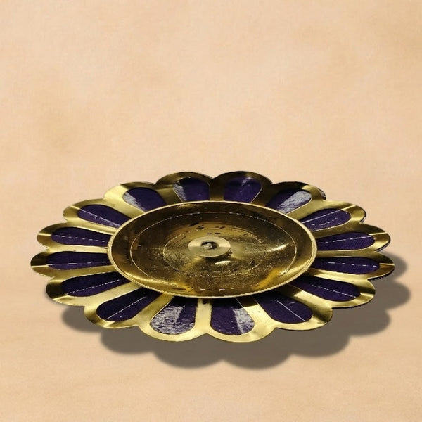 4" Flower Vizhaku | Traditional Decorative Oil Lamp