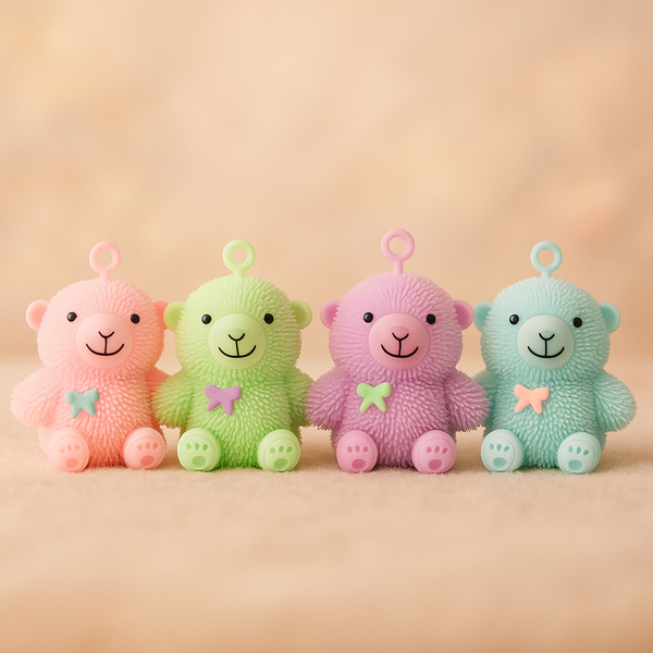 Silicone Squishy Teddy Bear Toy | Soft Stress Relief Squeeze Toy for Kids & Adults | Cute Anti-Stress Fidget Toy for Play & Gifting