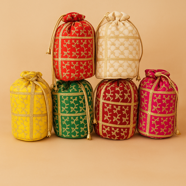 Suruku Pai | Traditional Cotton Drawstring Pouch | Eco-Friendly Gift Bag for Kids & Adults