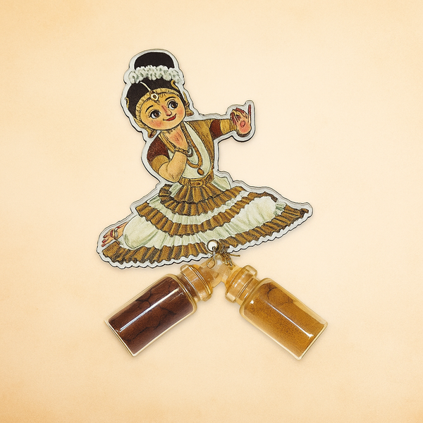 Dance Kumkum Set | Traditional Indian Pooja Essentials | Decorative Kumkum Container | Gift for Festivals & Weddings