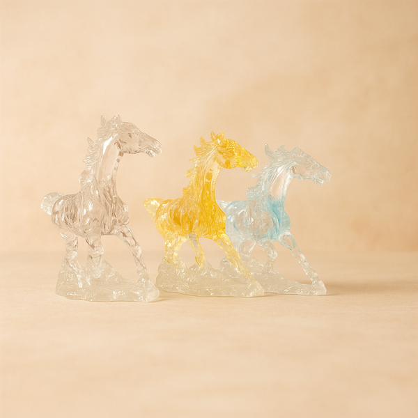 Crystal Horse | Elegant Decorative Showpiece | Premium Sparkling Crystal Figurine Symbolizing Strength, Freedom & Grace