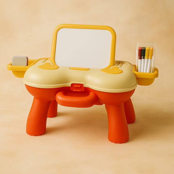 Portable Drawing Board for Kids | Magnetic/Erasable Writing Board with Markers & Accessories | Educational Learning & Fun Art Toy for Children