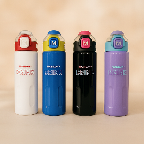 Insulated Water Bottle | Hot & Cold Stainless Steel Bottle for Kids & Adults | Leak-Proof, Durable & Travel-Friendly