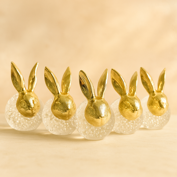 Crystal Rabbit | Elegant Decorative Showpiece | Premium Sparkling Crystal Figurine Symbolizing Luck, Peace & Prosperity