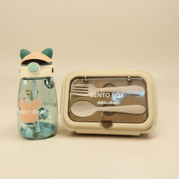 Bento Lunch Box | Bear Water Bottle