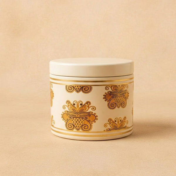 Elegant Cream Tin (Small)