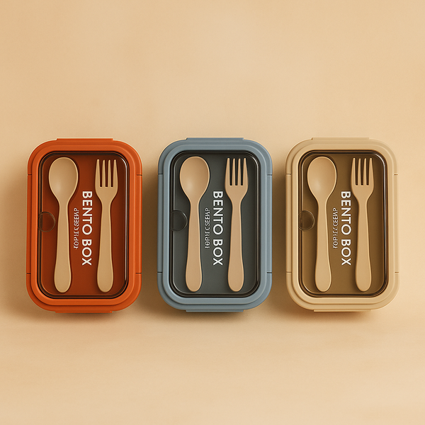 Bento Lunch Box | Leakproof, Multi-Compartment Lunch Container | Microwave & Freezer Safe | Durable & Portable