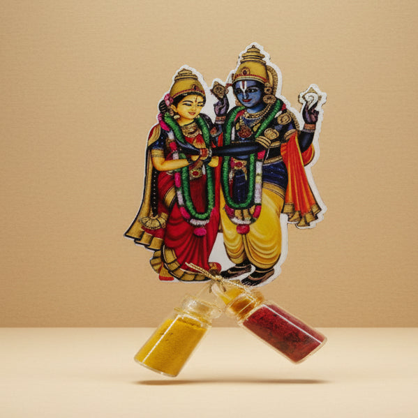 Traditional Favor with Haldi | Kumkum Glass Vials
