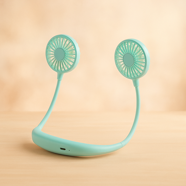 Neck Fan | Portable & Hands-Free Cooling | Rechargeable, Lightweight & Adjustable Speeds