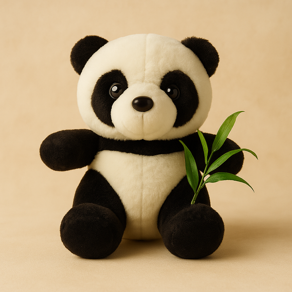 Black Panda Soft Toy | Cute Plush Stuffed Animal for Kids & Adults | Huggable, Durable & Washable