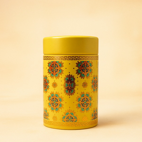 Yellow Tin (Medium) | Stylish Storage Tin for Home & Kitchen