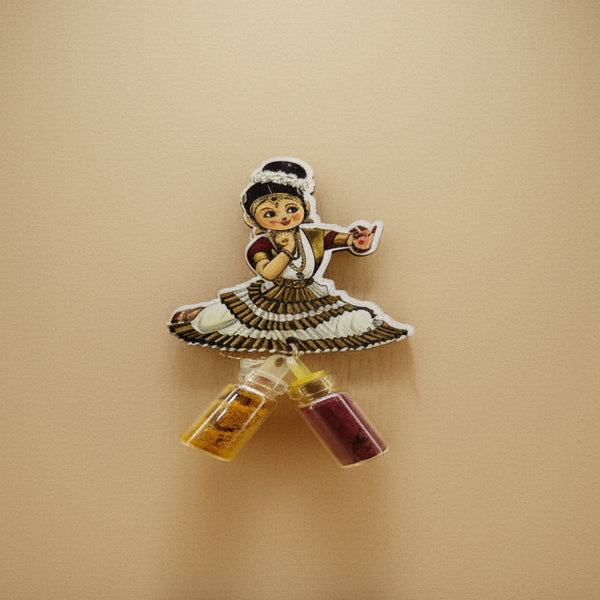 Traditional Arangetram Favor with Haldi | Kumkum Glass Vials