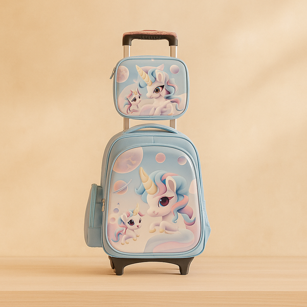 School Bag Trolley 3 Piece Combo | Durable, Spacious & Travel-Friendly | Perfect for Students & Kids
