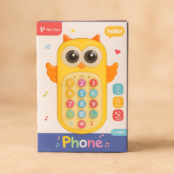 Toy Phone for Kids | Musical Light-Up Pretend Play Mobile | Educational & Interactive | Ideal for Toddlers & Gifting