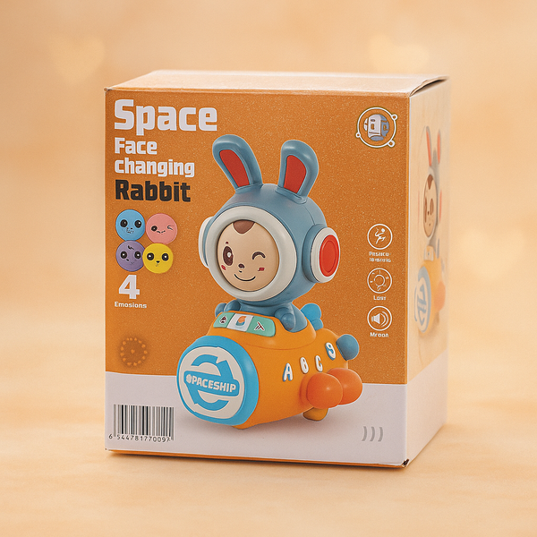 Space Rabbit Toy | Futuristic Bunny Design | Cute Astronaut-Inspired Figure | Ideal for Kids’ Room Decor, Gifting & Imaginative Play