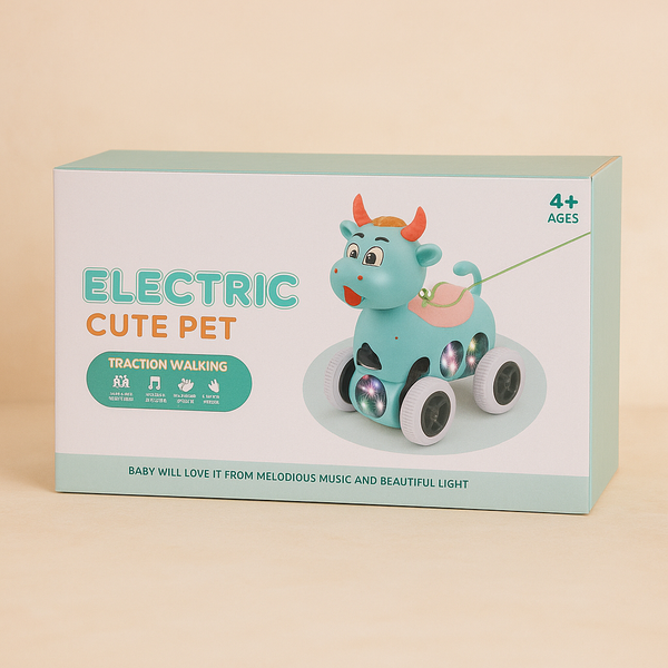 Electric Cute Pet Toy for Kids | Walking, Barking & Light-Up Action | Interactive & Fun | Ideal for Toddlers & Gifting