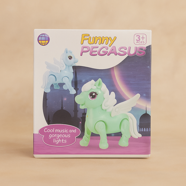 Funny Pegasus Toy for Kids | Flying Horse Design with Lights & Music | Imaginative Fantasy Play | Ideal for Toddlers & Gifting