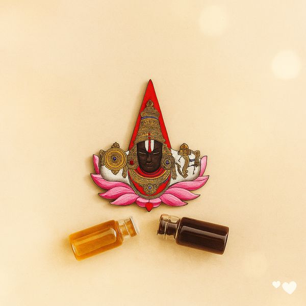 Perumal Naamam Kumkum Set | Traditional Indian Pooja Essentials | Decorative Kumkum Container | Gift for Festivals & Weddings