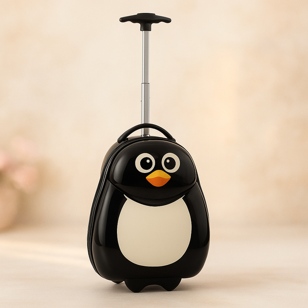 Penguin Trolley Bag for Kids | Cute Cartoon Travel Luggage | Lightweight & Durable | Ideal for School, Trips & Gifting