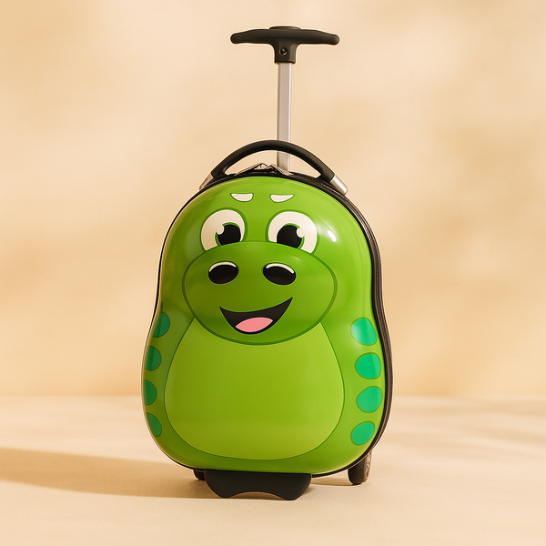 Dino Trolley Bag for Kids | Dinosaur-Themed Rolling Luggage | Lightweight, Spacious & Fun | Ideal for School & Travel