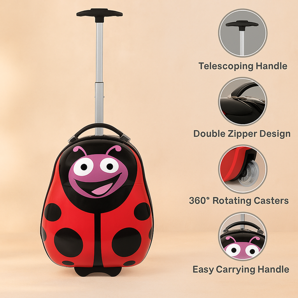 Bee Trolley Bag for Kids | Cute Cartoon Travel Luggage | Lightweight & Durable | Ideal for School, Trips & Gifting