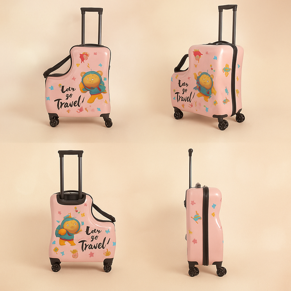 L Trolley Bag for Kids | Fun Cartoon Travel Luggage | Lightweight & Spacious | Perfect for Holidays & Gifting
