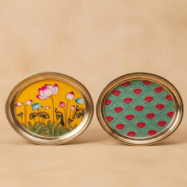 Pichwai Art Decorative Plate
