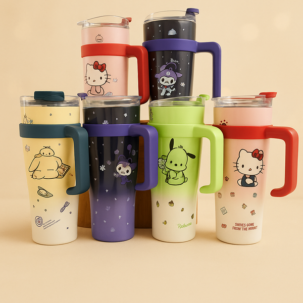 Kuromi Flask for Kids & Teens | Cute Anime Thermos Bottle | Vacuum Insulated & Leak-Proof | Perfect for School, Travel & Gifting