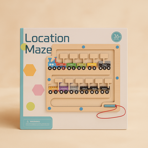 Magnetic Location Maze Toy | Educational Puzzle Game for Kids | Learn Places & Directions | Fun Travel-Friendly Brain Game