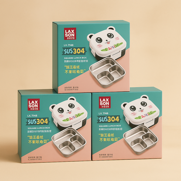 Panda Bento Lunch Box for Kids | Cute & Leak-Proof Lunchbox | Multiple Compartments | Ideal for School, Travel & Gifting