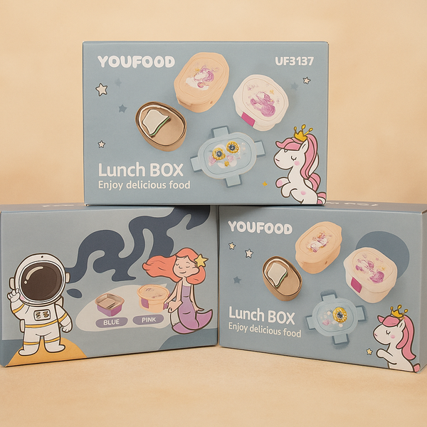 Lunch Box 3137 | Stylish Multi-Compartment Tiffin | Leak-Proof & Lightweight | Ideal for School, Office & On-the-Go Meals