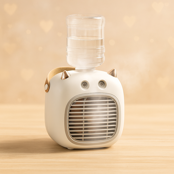 Portable Misting Fan | Rechargeable Cooling Fan with Water Spray | Ideal for Home, Office, Outdoor & Travel