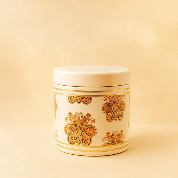 Cream Tin (Small) | Stylish Decorative Storage Tin