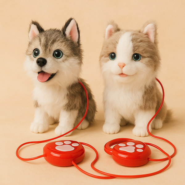 Remote Control Walking Dog & Cat Toy with Sound & Head Movement | Interactive Pet Toys with Barking, Meowing, and Realistic Actions | Battery Operated Kids Playset