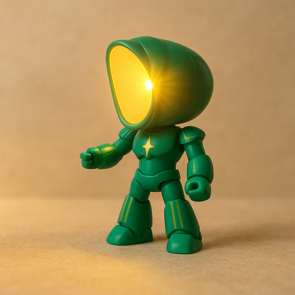 Robo Shape LED Night Light | Decorative Robot Design Table Lamp for Kids’ Room, Bedroom & Study | Energy-Saving Bedside Lamp