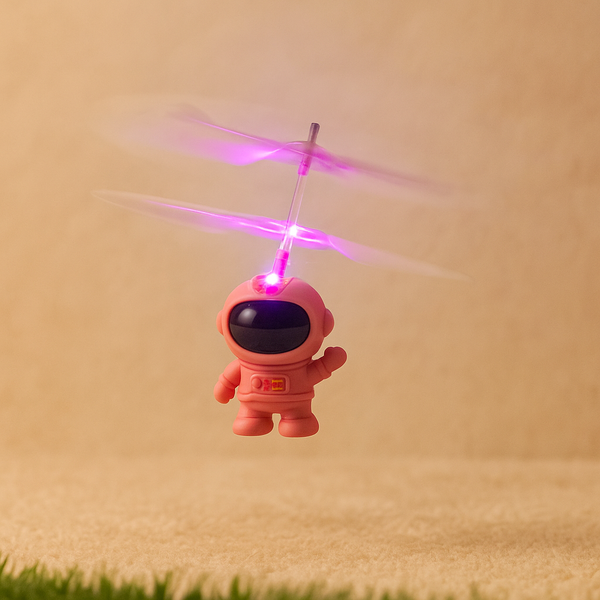 Space Flyer Toy with Sensor & Rechargeable Battery | Hand-Controlled Flying Drone with LED Lights | Interactive UFO Mini Helicopter for Kids