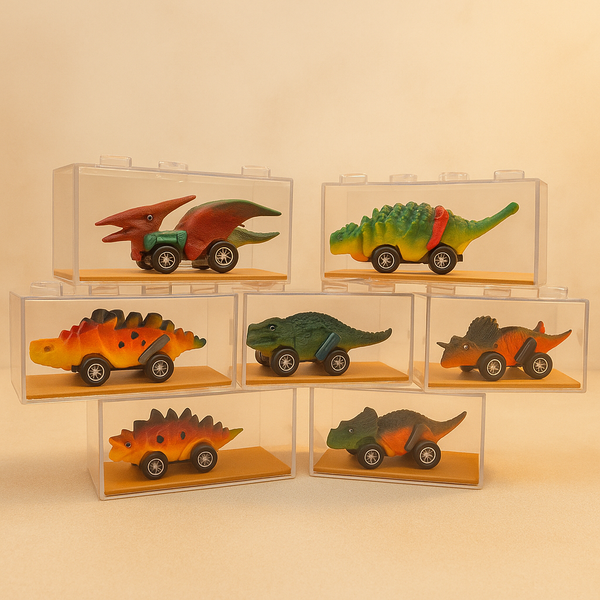 Box Dino Car Showpiece | Multicolour | Dinosaur-Shaped Decorative Car Model | Unique Home & Office Desk Décor Collectible Gift Item