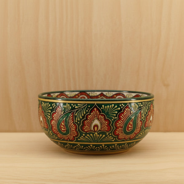 Heritage Ethnic Print Matka Tin Box | Traditional Indian Festive Favor Container