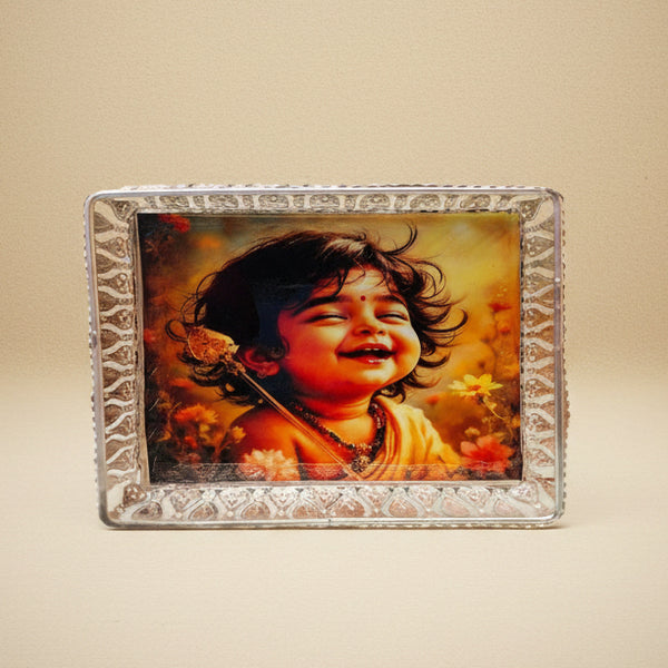 Premium Silver Filigree Baby Murugan | Tray