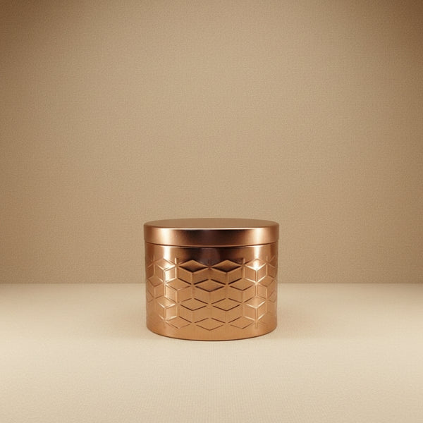 The Apex Geometric Metallic Keepsake Tin